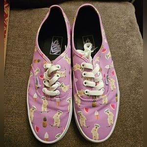 Lightly Worn Van's Pool Vibes Sneakers Authentic African Violet Men 6/Women 7.5